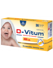 D-Vitum 400 j.m. witamina D dla niemowląt twist-off - 36 kapsułek