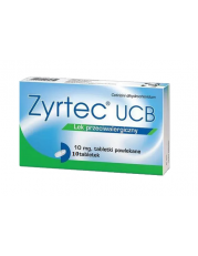 Zyrtec UCB 10 mg - 10 tabletek