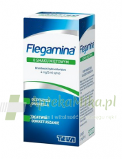 Flegamina Classic 4 mg/5ml o smaku miętowym syrop - 200 ml - zoom