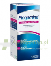 Flegamina Classic 4 mg/5ml o smaku malinowym syrop - 200 ml - zoom