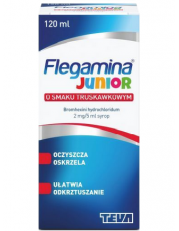 Flegamina Junior 2 mg/5ml o smaku truskawkowym syrop - 120 ml