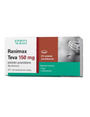 Ranimax Teva 150 mg - 20 tabletek powlekanych