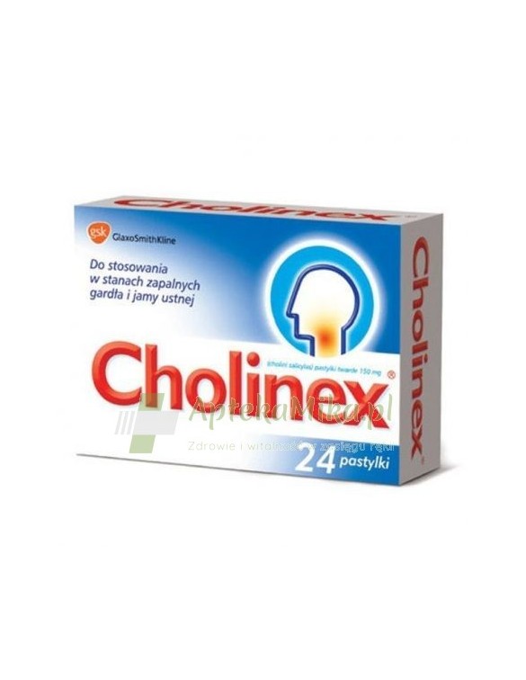 Cholinex - 24 pastylki do ssania