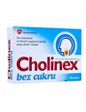 Cholinex bez cukru - 16 pastylek do ssania - miniaturka zdjęcia produktu