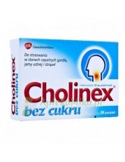 Cholinex bez cukru - 16 pastylek do ssania - zoom