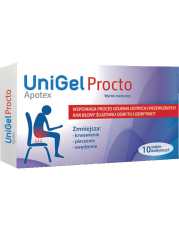 UniGel Apotex Procto - 10 czopków doodbytniczych - miniaturka zdjęcia produktu