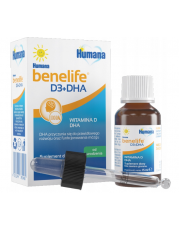 Humana benelife D3+DHA płyn - 15 ml