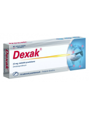 Dexak 25mg - 10 tabletek powlekanych - miniaturka zdjęcia produktu