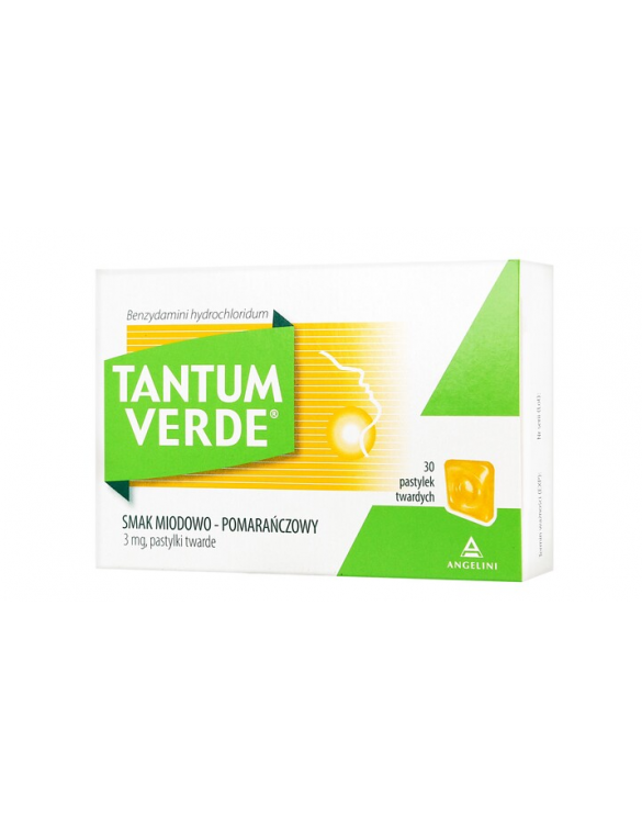 Tantum Verde smak miodowo-pomarańczowy 3 mg - 30 pastylek