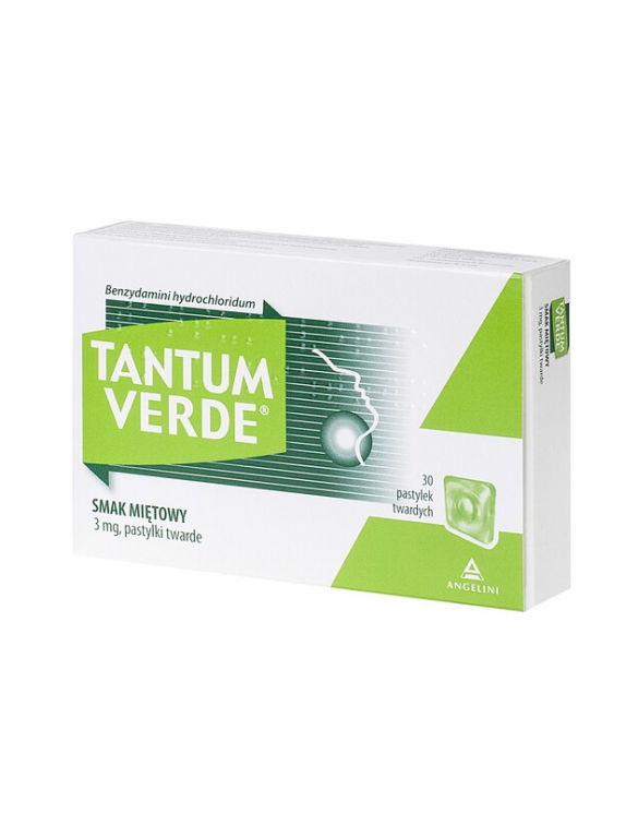 Tantum Verde smak miętowy 3 mg - 30 pastylek