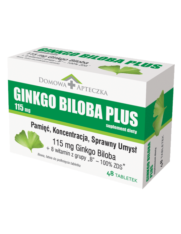 Ginkgo Biloba Plus - 48 tabletek