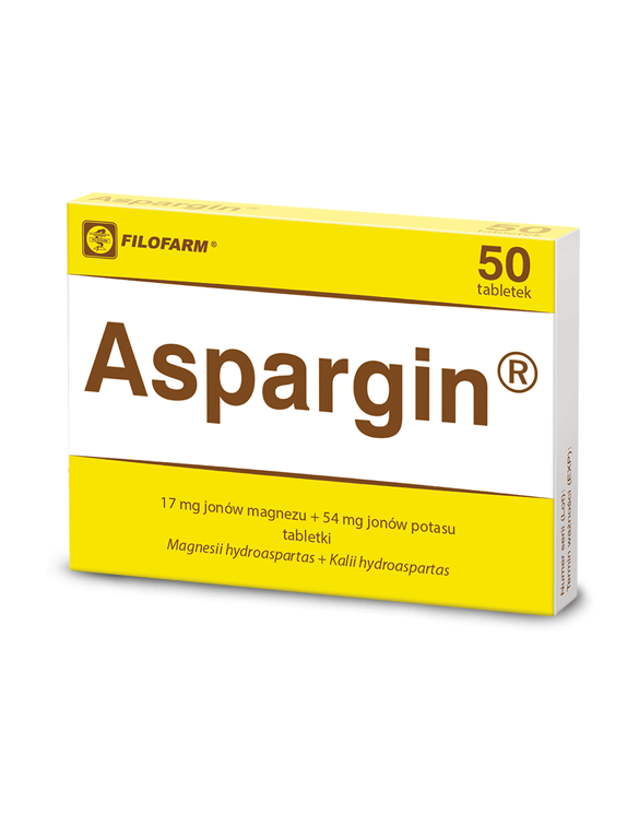 Aspargin 0,017g+0,054g - 50 tabletek