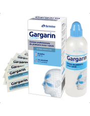 Gargarin ZATOKI Zestaw podstawowy do płukania nosa i zatok - 1 butelka + 16 saszetek - miniaturka zdjęcia produktu