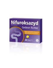 Nifuroksazyd 100 mg Gedeon Richter - 24 tabletki - miniaturka zdjęcia produktu