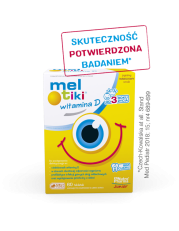 Mel-tiki 3+ Witamina smak waniliowy - 60 tabletek