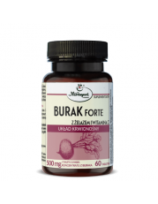 Burak Forte z żelazem i witaminą C - 60 tabletek - miniaturka zdjęcia produktu
