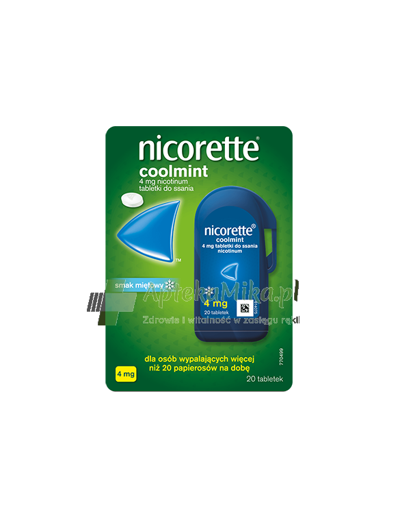 Nicorette Coolmint 4mg - 20 tabletek do ssania