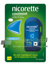 Nicorette Coolmint 4mg - 20 tabletek do ssania - zoom
