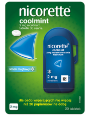 Nicorette Coolmint 2mg - 20 tabletek do ssania