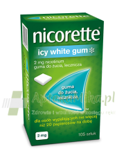 Nicorette 2mg Icy White Gum guma do żucia lecznicza - 105 szt. - zoom