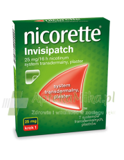 Nicorette Invisipatch 0,025 g/16h (39,37 mg) system transdermalny - 7 plastrów - zoom