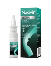 Nasivin Classic 0,5 mg/ml aerozol do nosa - 10 ml - miniaturka zdjęcia produktu