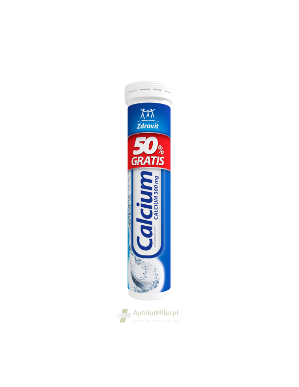 Zdrovit Calcium smak cytrynowy - 20 tabletek musujących