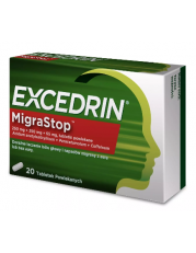 Excedrin MigraStop 0,25g+0,25g+0,065g - 20 tabletek - miniaturka zdjęcia produktu