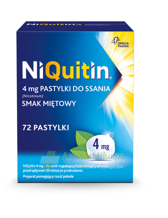 Niquitin 4 mg - 72 pastylki do ssania