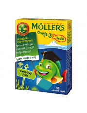 Moller's Omega-3 owocowe - 36 żelowych rybek - miniaturka zdjęcia produktu