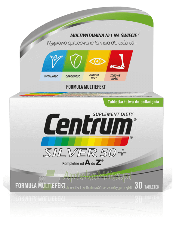 CENTRUM SILVER 50+ Multiefekt - 30 tabletek