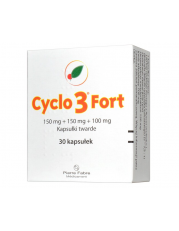 Cyclo 3 Fort 0,15g+0,15g+0,1g - 30 kapsułek