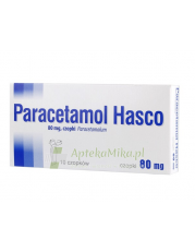 Paracetamol Hasco 80 mg - 10 czopków - zoom