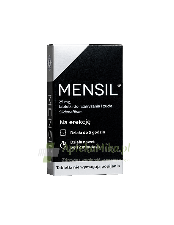 Mensil 25 mg - 4 tabletki do rozgryzania i żucia