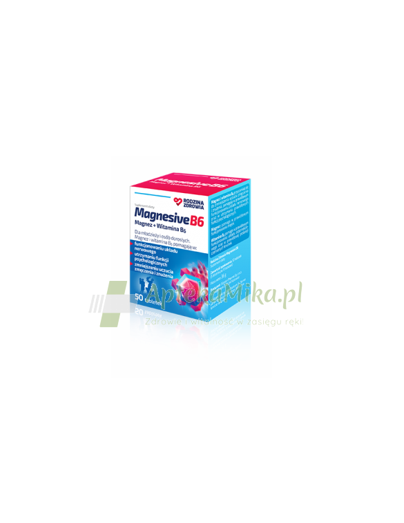 Rodzina Zdrowia Magnesive B6 - 50 tabletek