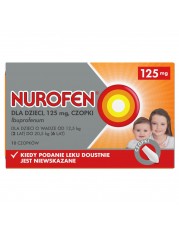 Nurofen dla dzieci 125 mg - 10 czopków doodbytniczych - miniaturka zdjęcia produktu