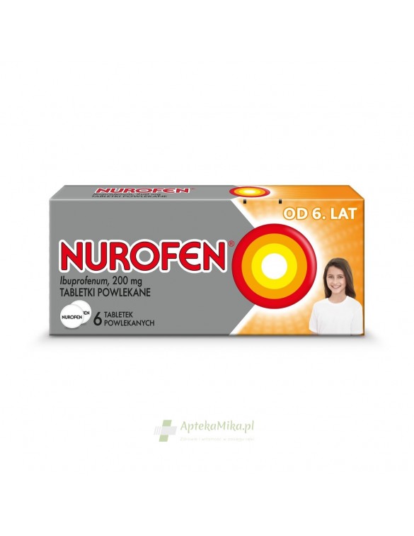 Nurofen 200 mg - 6 tabletek