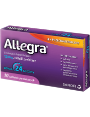 Allegra 120 mg - 10 tabletek