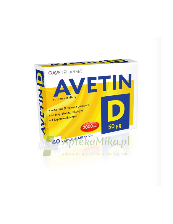 AVETIN D 50 µg (2000 j.m.) - 60 kapsułek miękkich