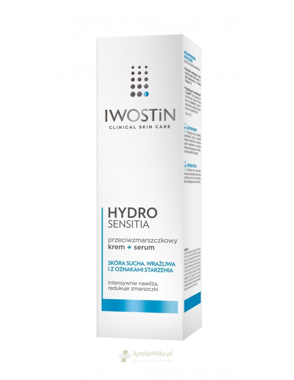 IWOSTIN HYDRO SENSITIA przeciwzmarszczkowy krem+serum - 40 ml
