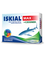 Iskial Max + Czosnek Olej z wątroby rekina - 120 kapsułek