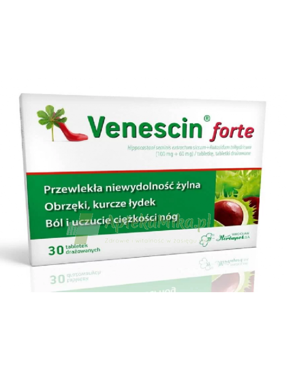 Venescin forte 0,1g+0,06g - 30 tabletek