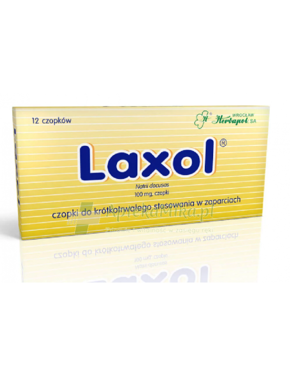 Laxol 0,1 g - 12 czopków doodbytniczych