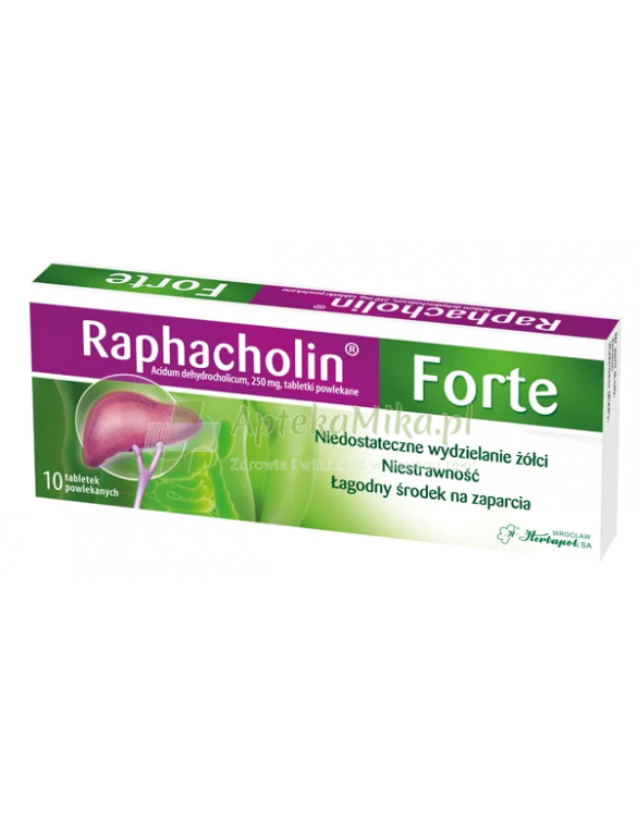 Raphacholin forte - 10 tabletek