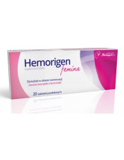 Hemorigen femina - 20 tabletek - miniaturka zdjęcia produktu