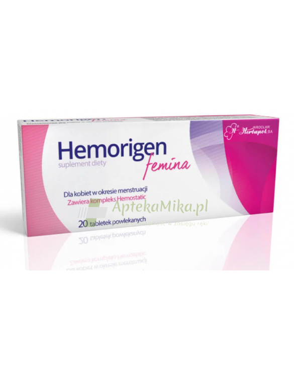 Hemorigen femina - 20 tabletek