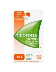 Nicorette 4 mg FreshFruit Gum guma do żucia lecznicza - 105 szt. - miniaturka zdjęcia produktu