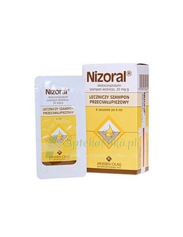 Nizoral 0,02 g/g szampon leczniczy - 6 saszetek