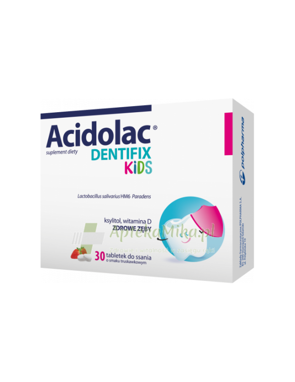 Acidolac Dentifix Kids - 30 tabletek do ssania