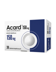 Acard 150 mg - 30 tabletek - miniaturka zdjęcia produktu
